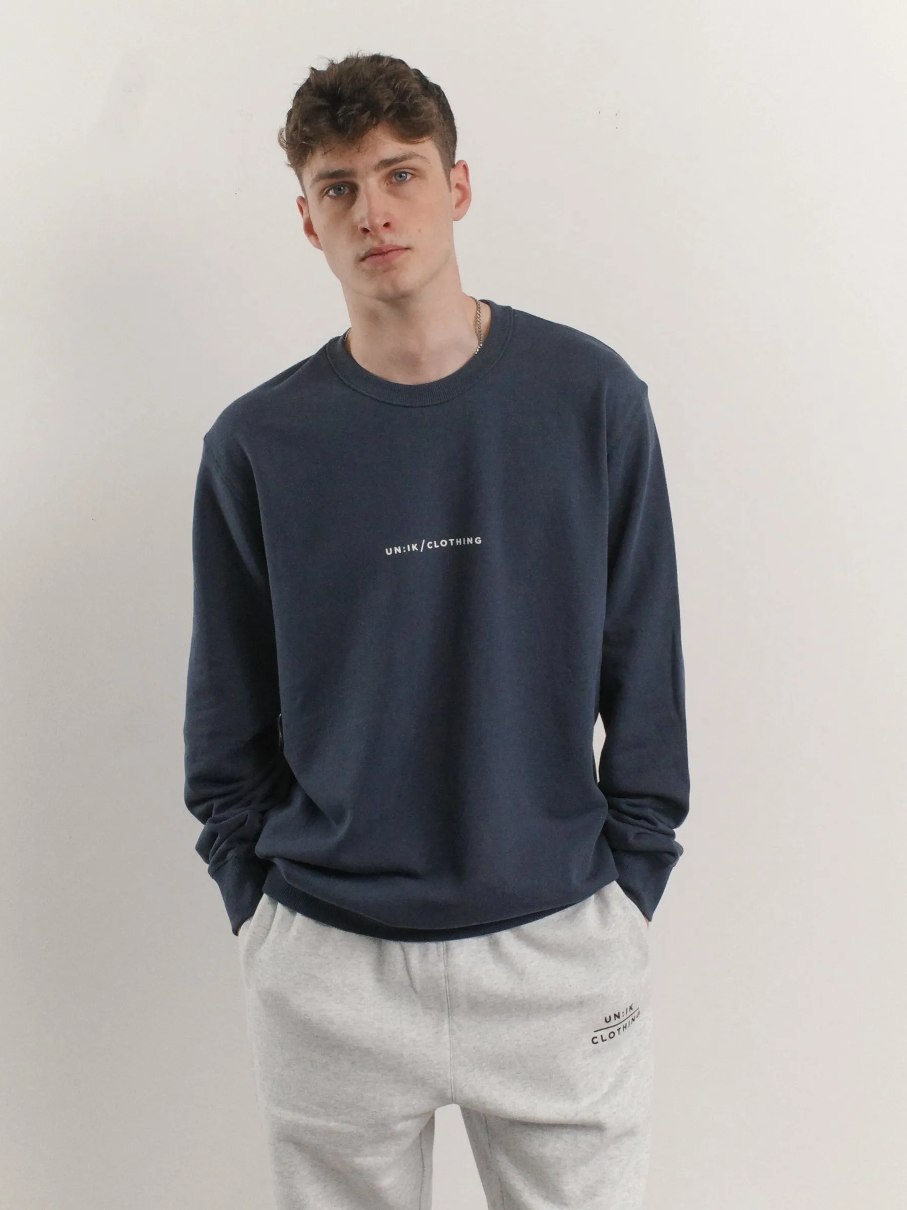 Essentials 'Premium Basics' Sweater - Petrol