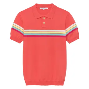 Etna Sunset Torino Stripe Knit Polo