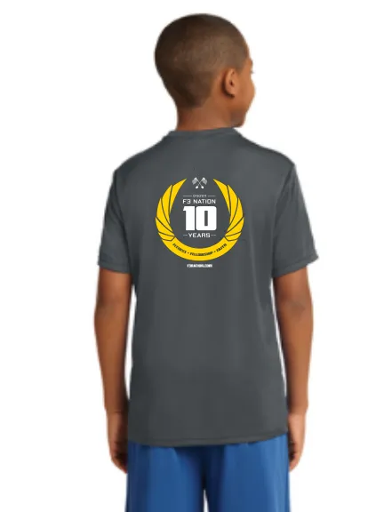 F3 10th Anniversary  - Sport-Tek Youth PosiCharge Competitor Tee Pre-Order October 2021