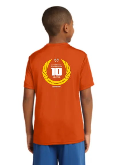 F3 10th Anniversary  - Sport-Tek Youth PosiCharge Competitor Tee Pre-Order October 2021