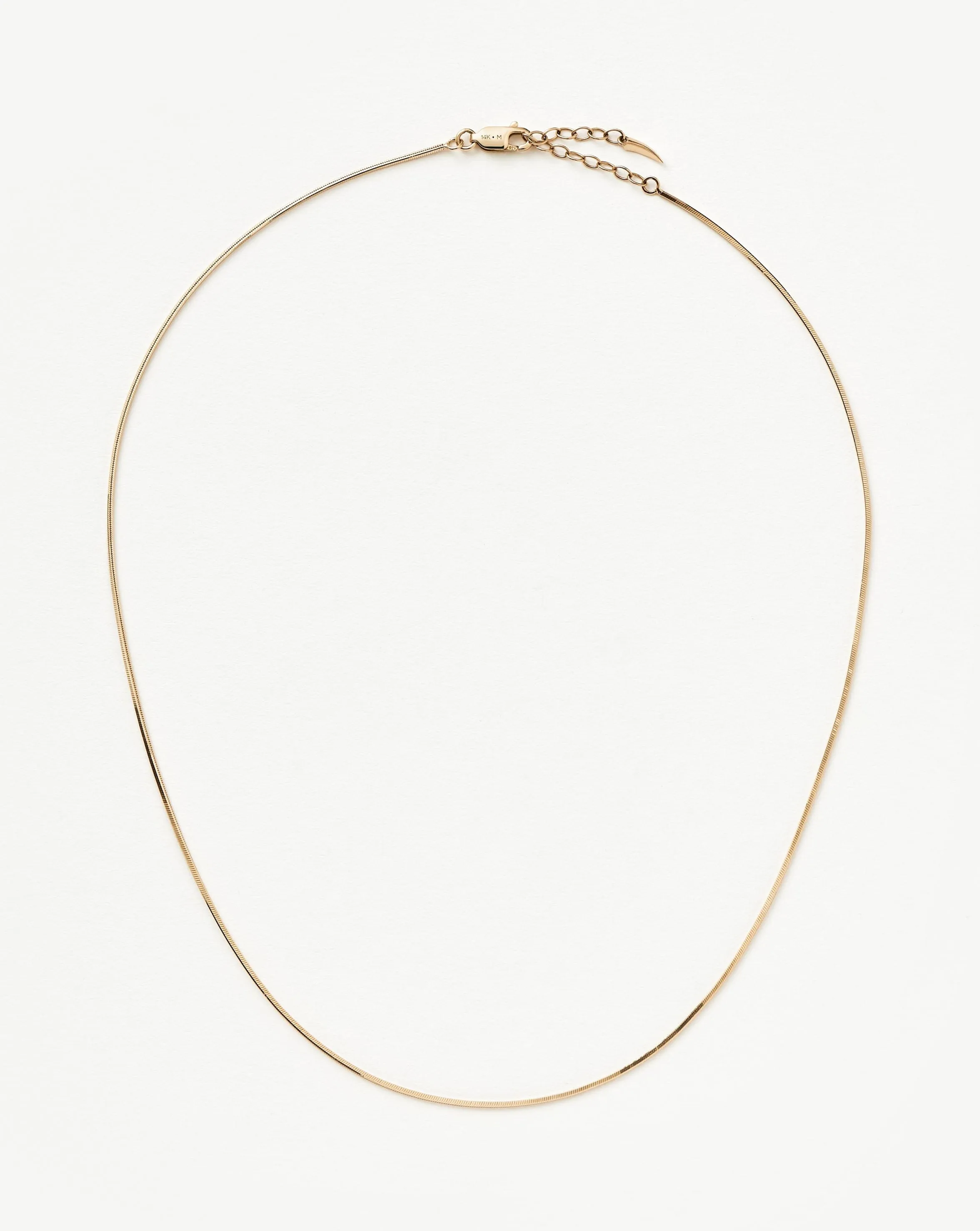 Fine Square Snake Chain Necklace