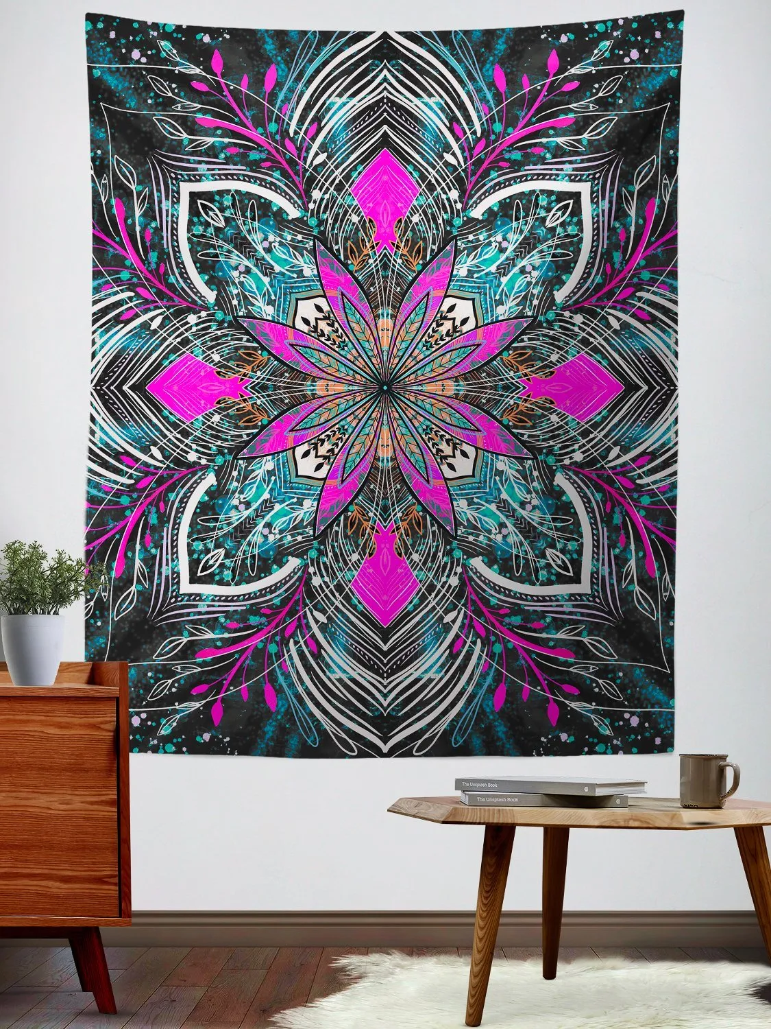 Floral Burst Tapestry