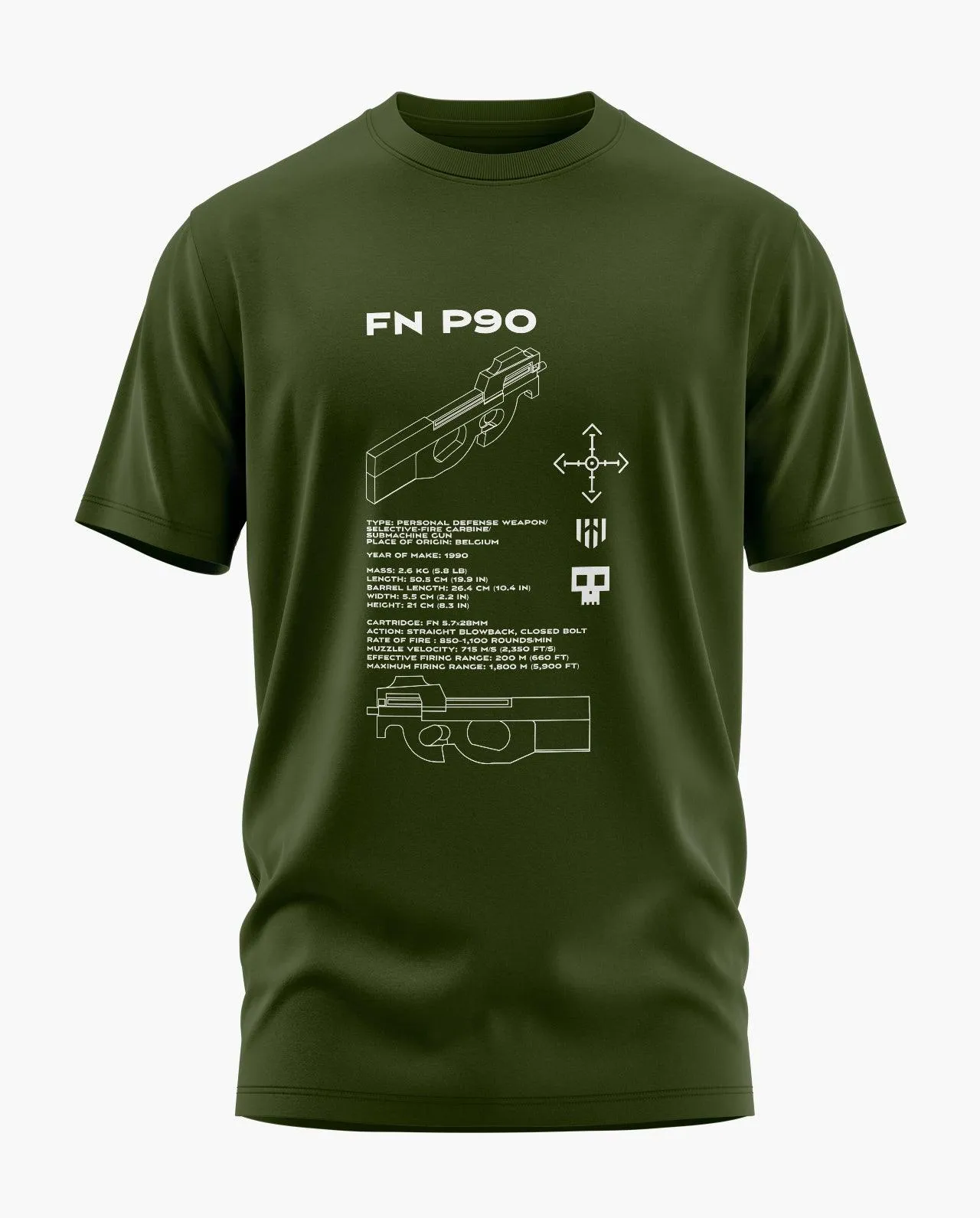 FN P90 Blueprint T-Shirt