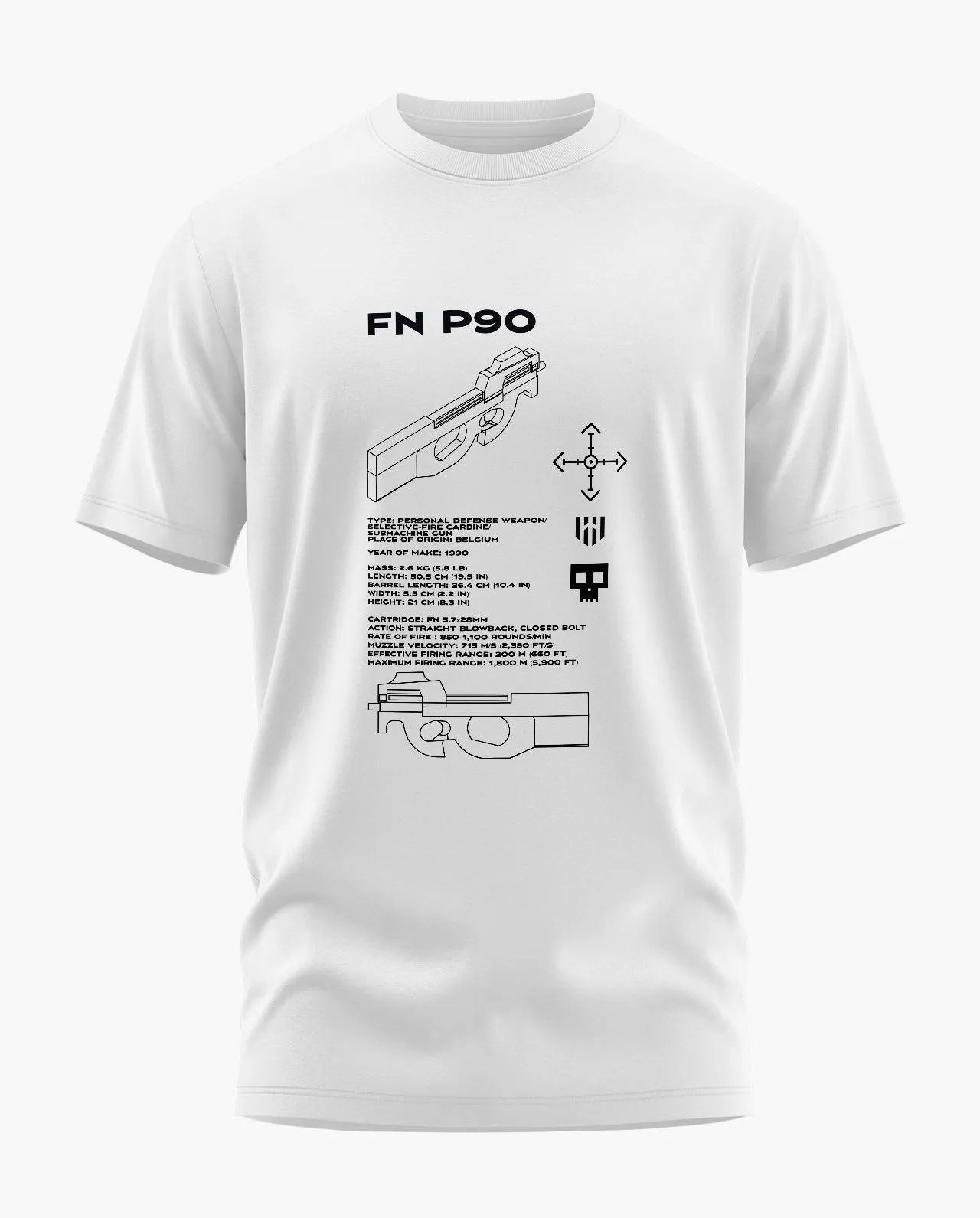 FN P90 Blueprint T-Shirt