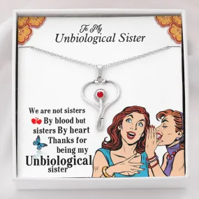 Gifts For Caregiver Stethoscope Necklace- Unbiological Sister Necklace