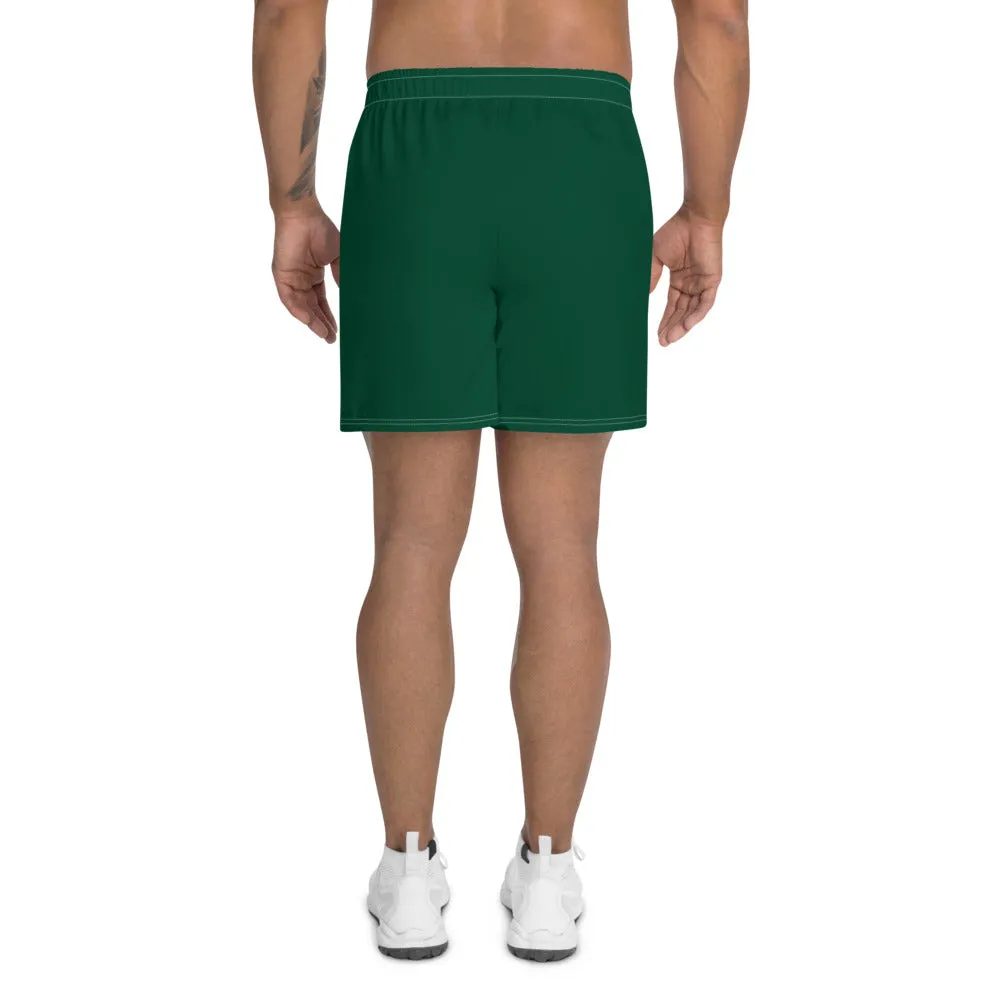 GO LONG (GREEN) Men's Athletic Long Shorts