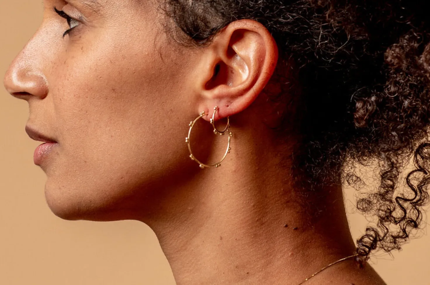 Gold Mini Marais Hoop Earrings