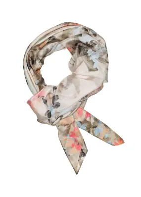 Gustav Inette silk scarf 52800-82008 Silketrklde - Beige w. Watercolour Print