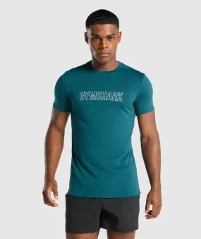 Gymshark Arrival Graphic T-Shirt - Teal