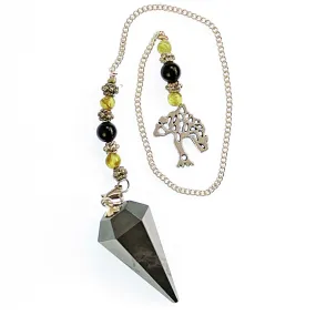 Hematite & Tree Pendulum