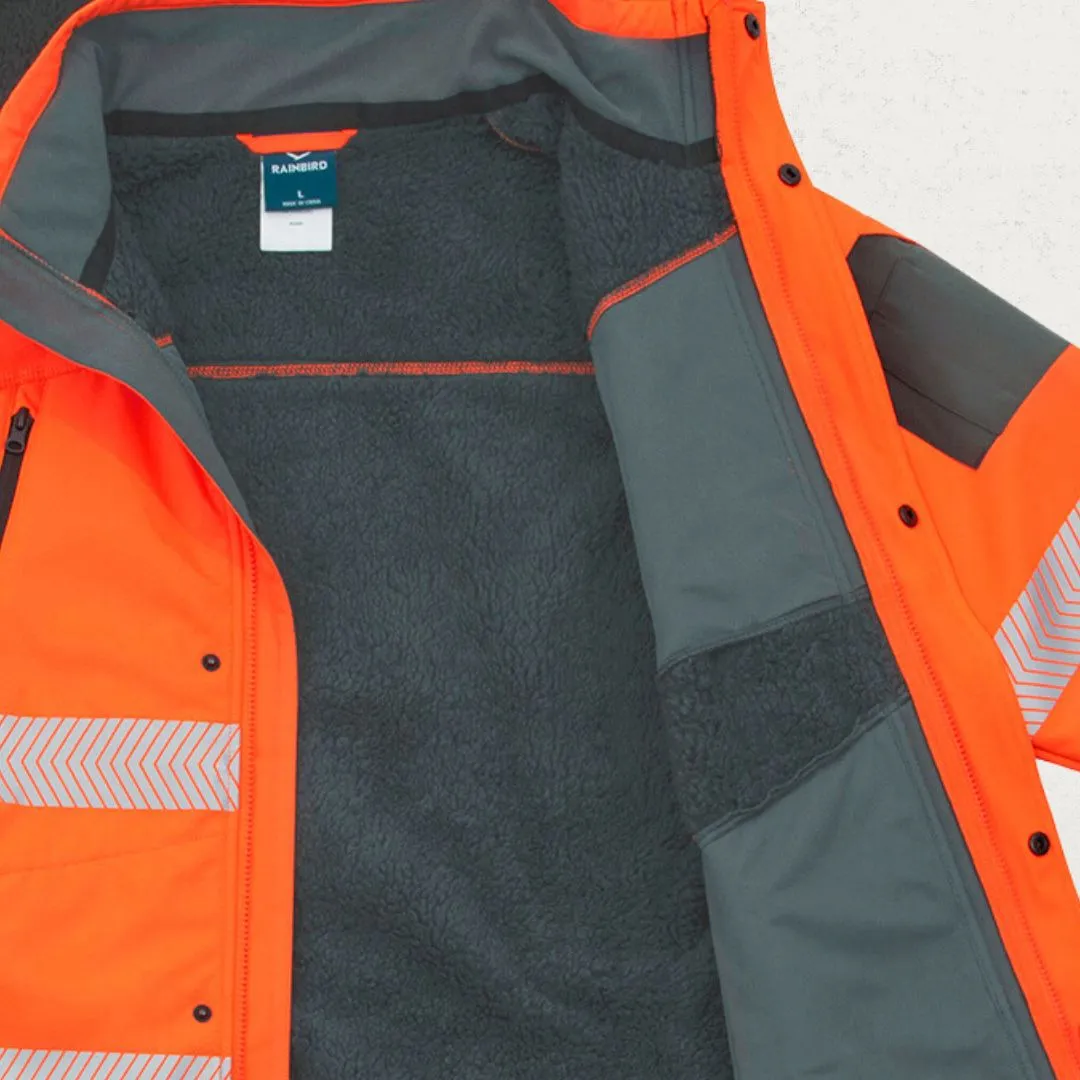 Hi Vis Jones Softshell Jacket with Plush Pile Liner