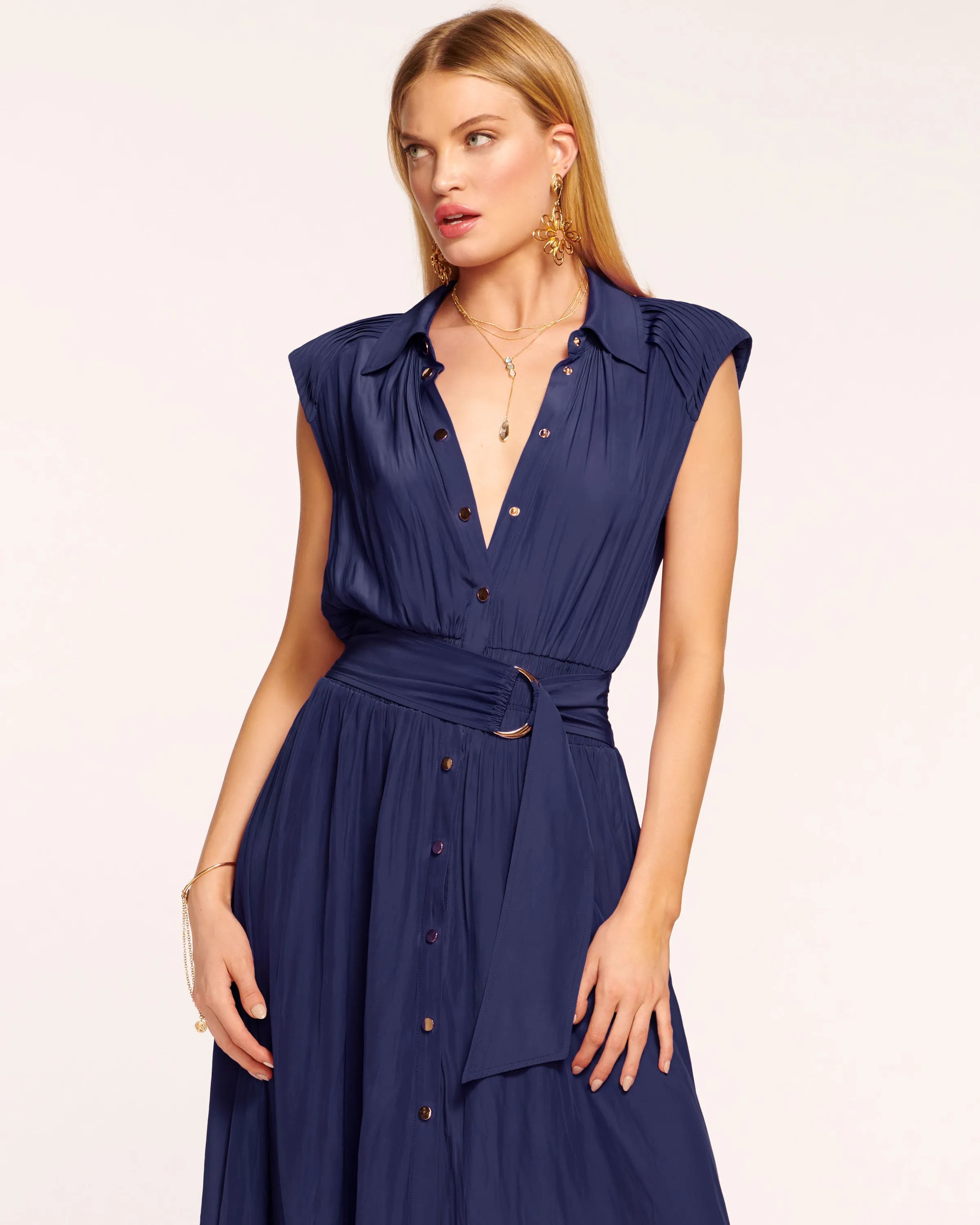 Ivy Belted Midi Dress