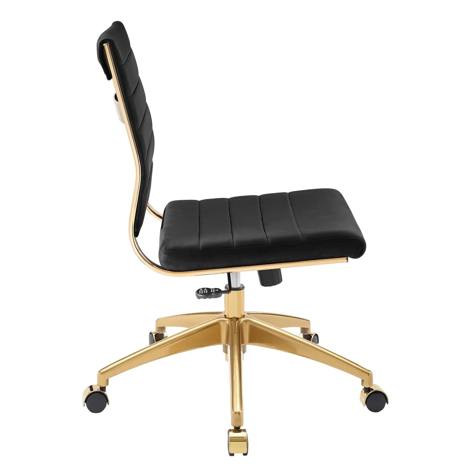 Jive Armless Mid Back Performance Velvet Office Chair