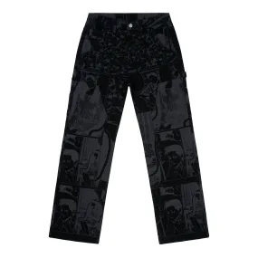 JUNJI ITO ALL OVER PRINTED DENIM (BLACK)