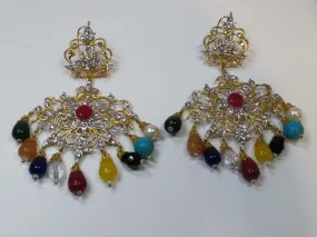 LIGHT MULTI COLORS ROYAL STYLE EARRINGS FOR ROYAL PEOPLE