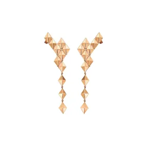 Medium Rose Gold Python Ear Climbers