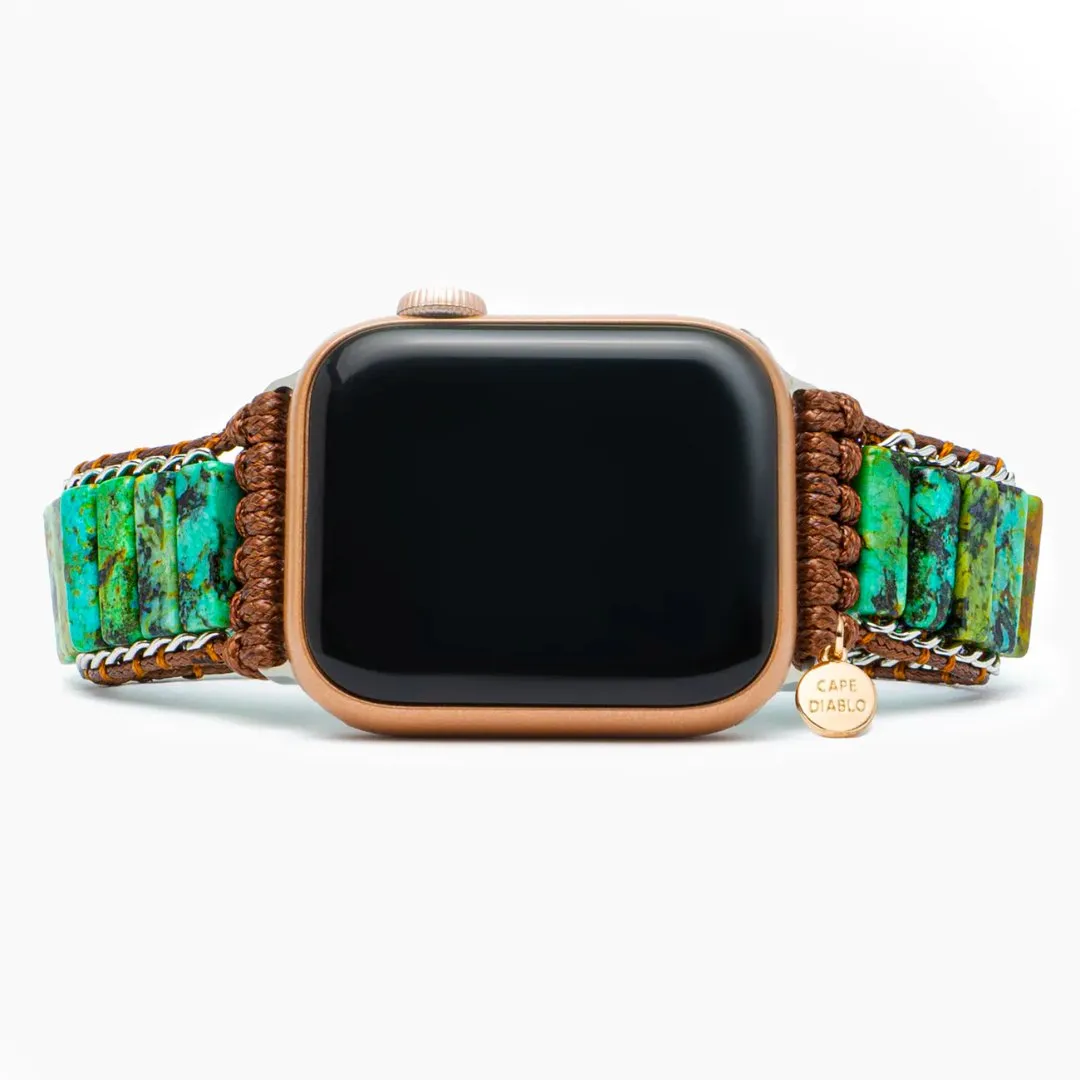 Men's African Turquoise Apple Watch Strap