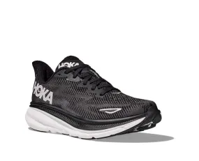 Men's Hoka Clifton 9 in Black/White