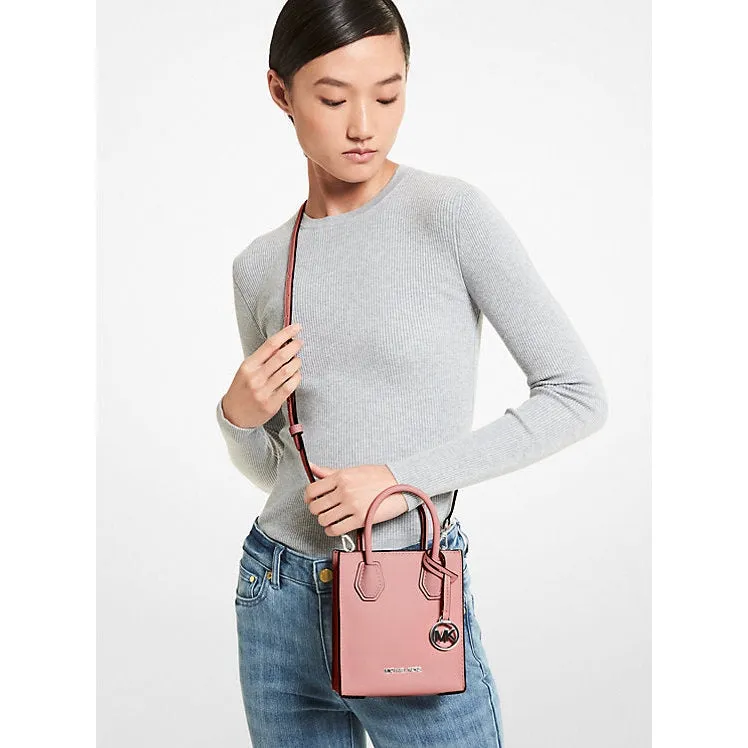 Michael Kors Mercer Extra-Small Pebbled Leather Crossbody Bag