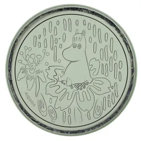 Moomin Pine Green Glass Plate - Moomin Arabia