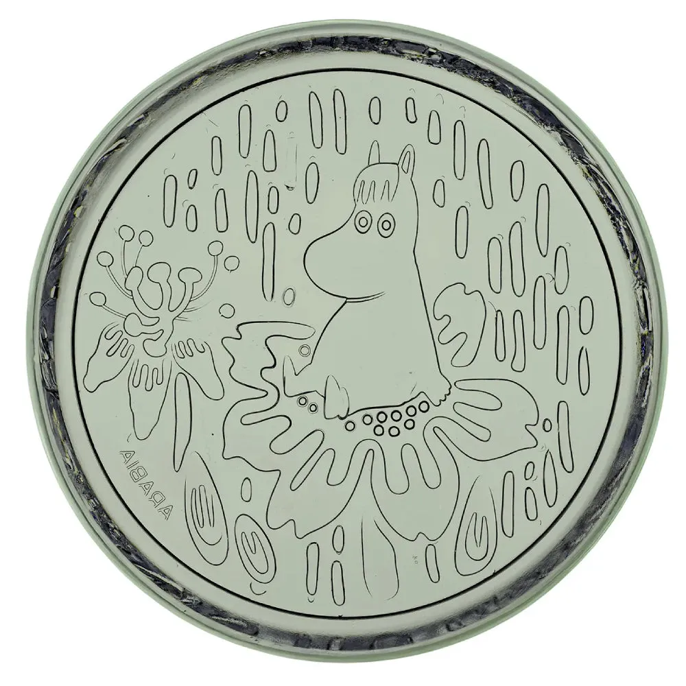 Moomin Pine Green Glass Plate - Moomin Arabia