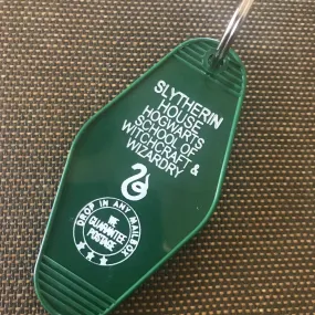 Motel Key Chain - Hogwart's Houses (Slytherin)