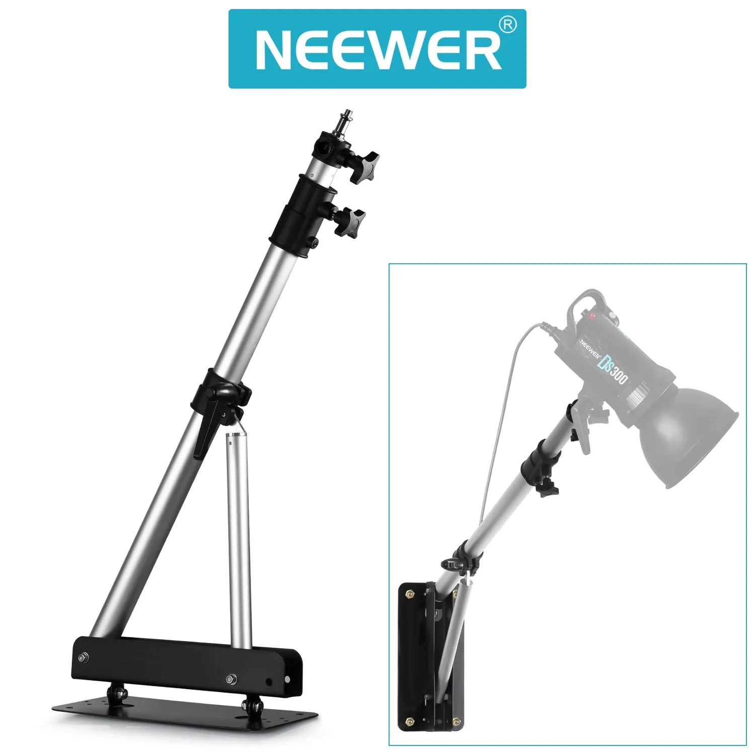 NEEWER 125cm Wall Mounting Triangle Boom Arm