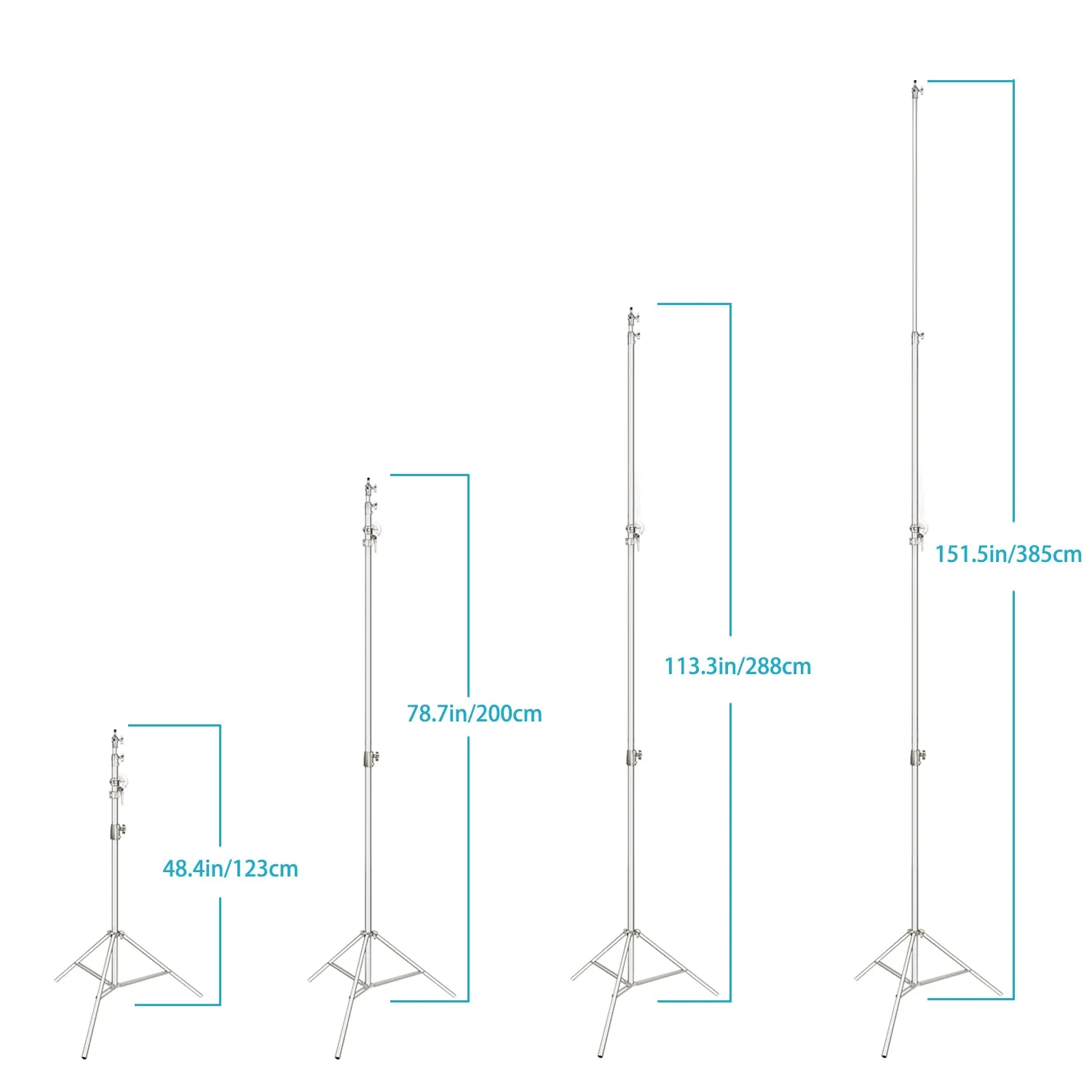 NEEWER 385cm Light Stand With Boom Arm And Sandbag