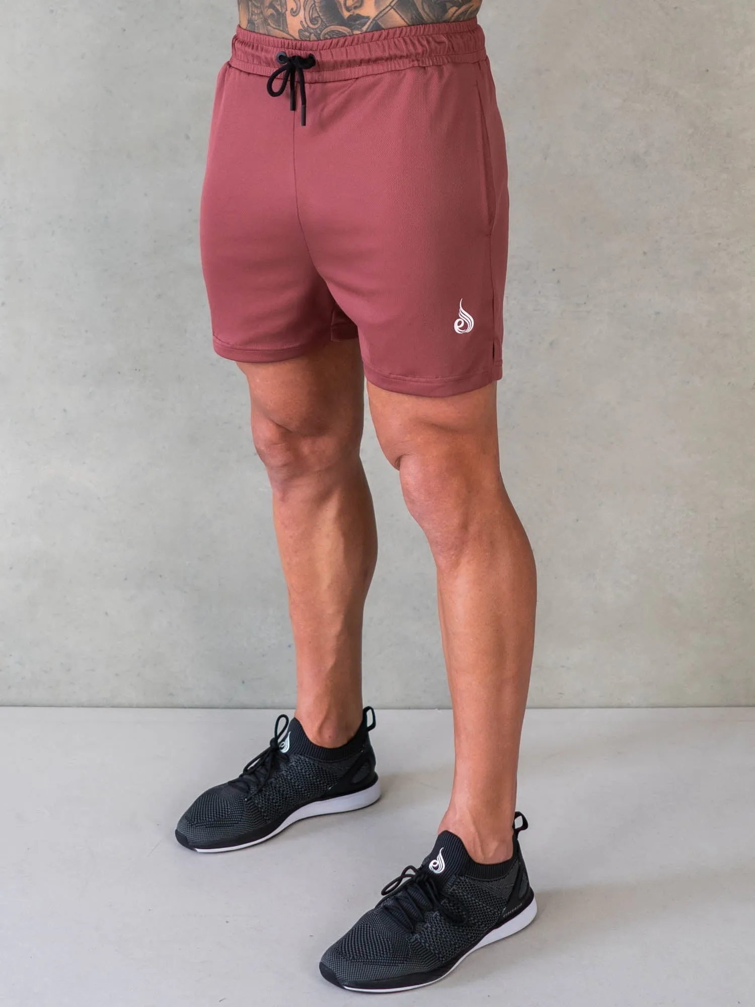 Octane Mesh Shorts - Red Oxide