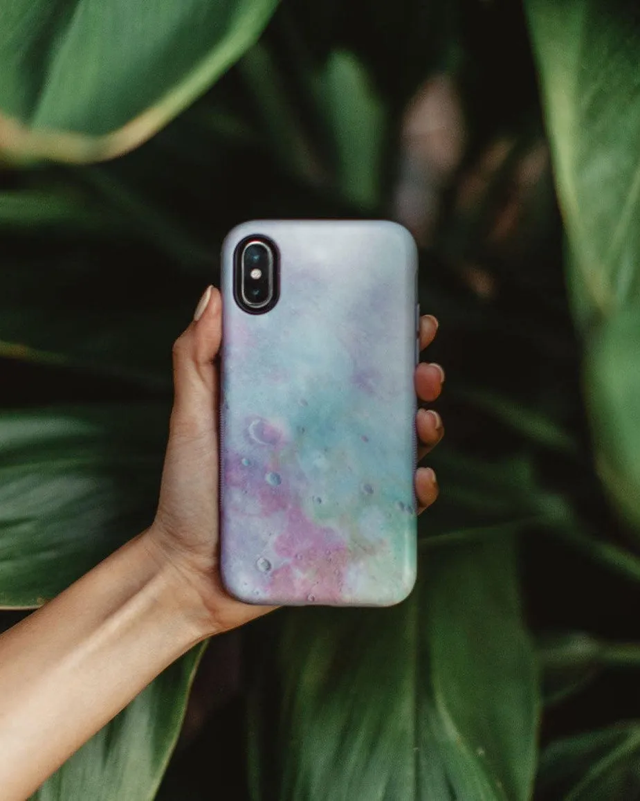 Over the Moon | Pastel Marble Moon Case