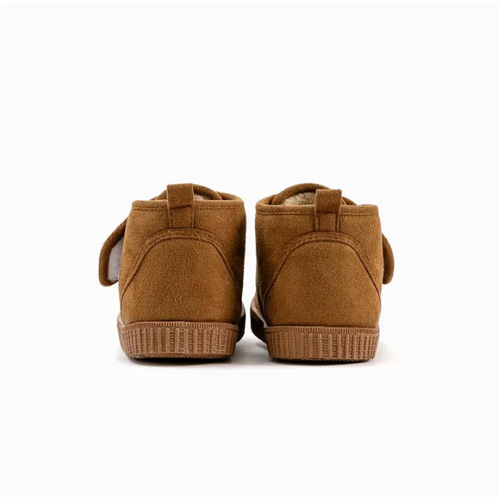 OZKIZ Mini Velcro Fur Boots - Brown