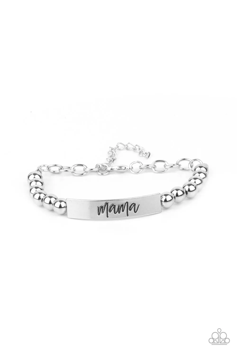 Paparazzi Mom Squad - Silver Bracelet