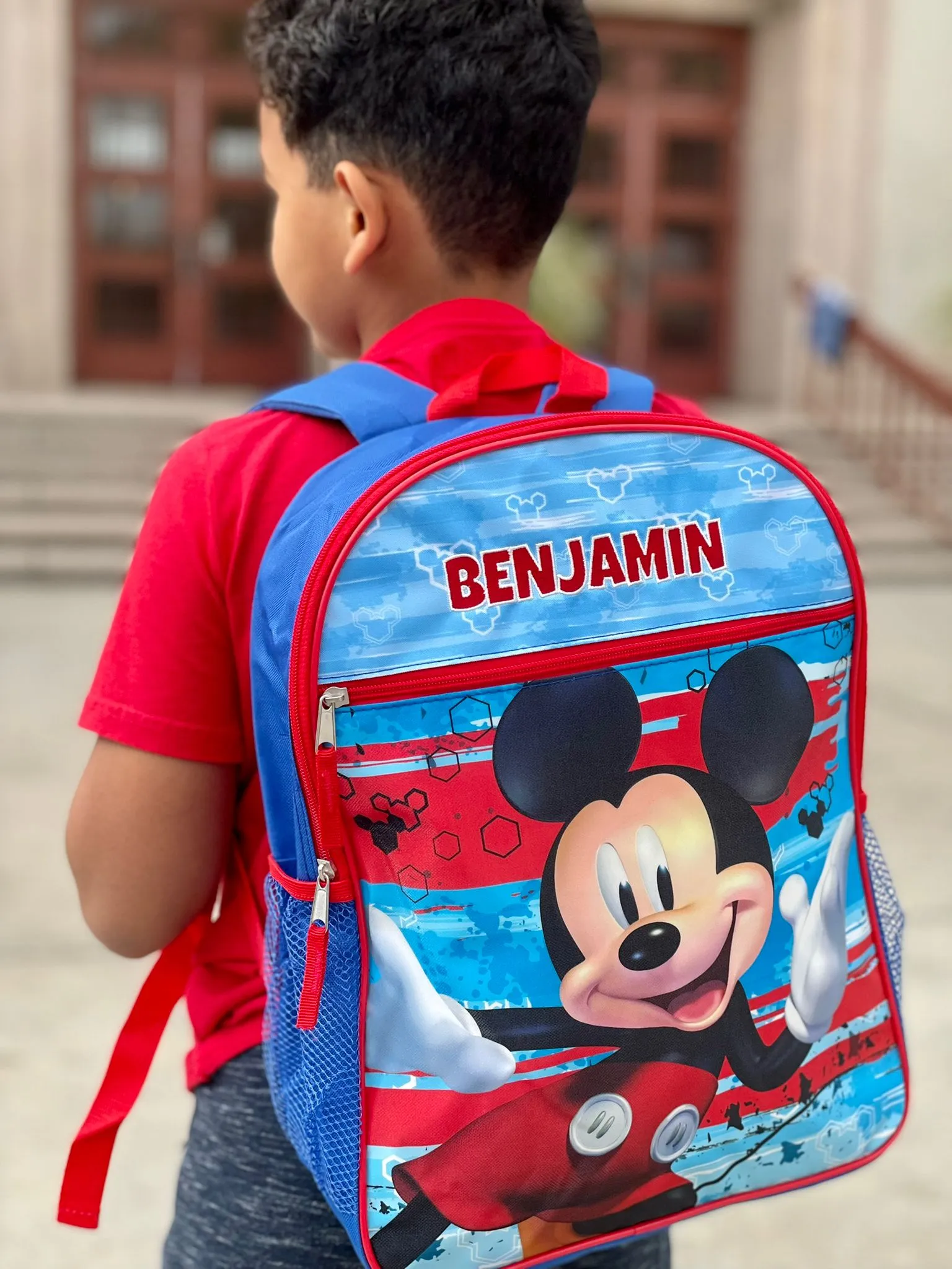 Personalized 16 Inch School Backpack - Mickey Mouse