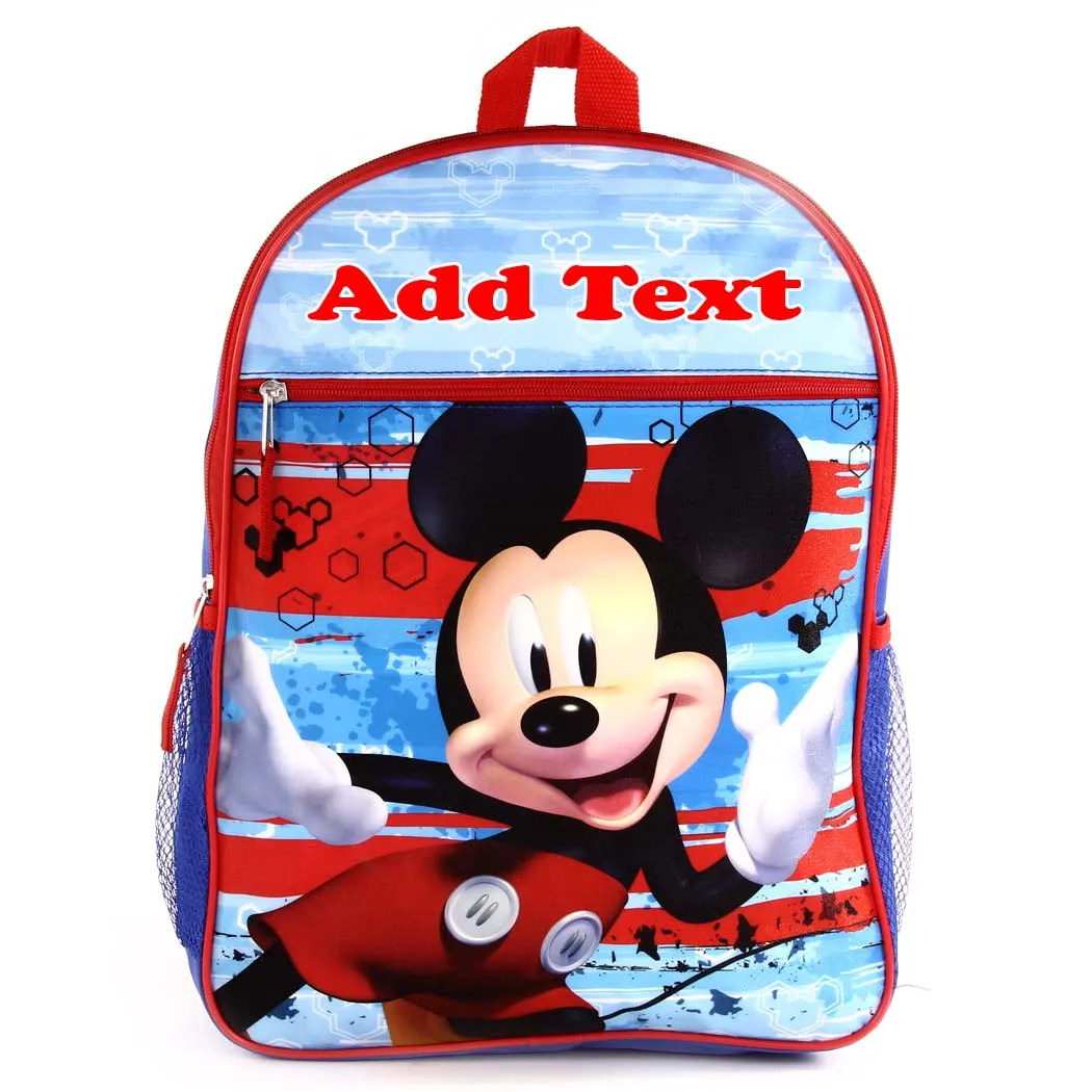 Personalized 16 Inch School Backpack - Mickey Mouse