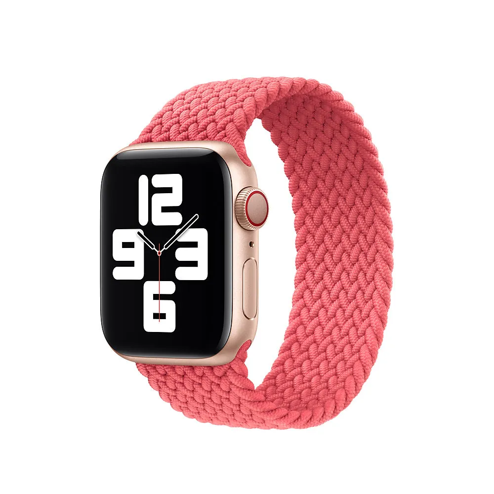 Pink Nylon Elastic Strap for Apple Watch All Series