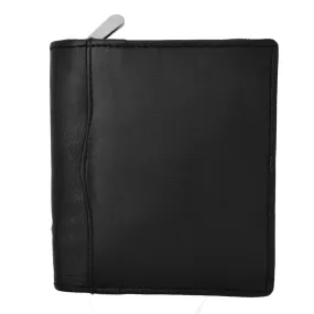 RFID Blocking Genuine Leather Zip Around Card Holder