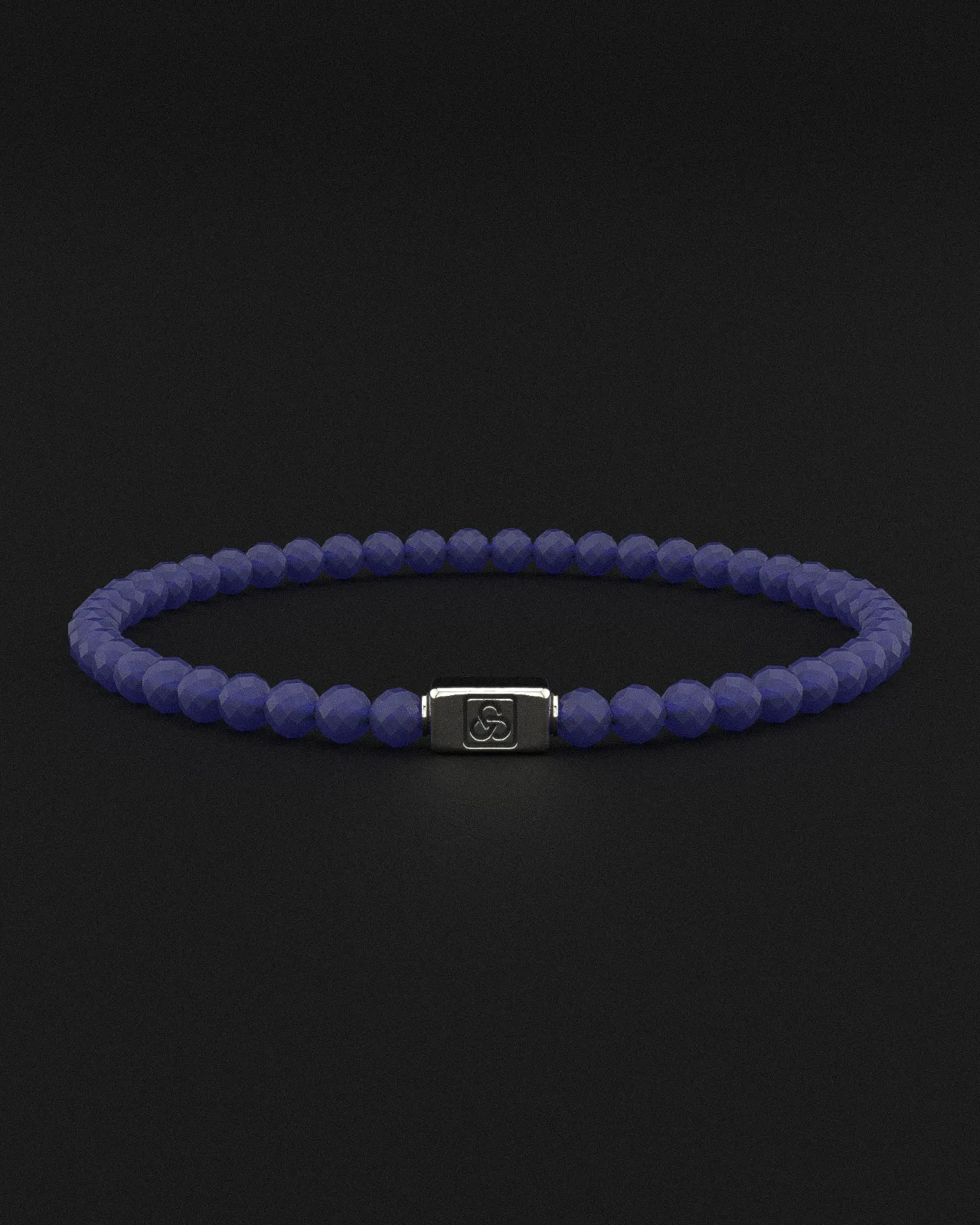 Saphire Matte Bracelet Faceted 4mm | Essential