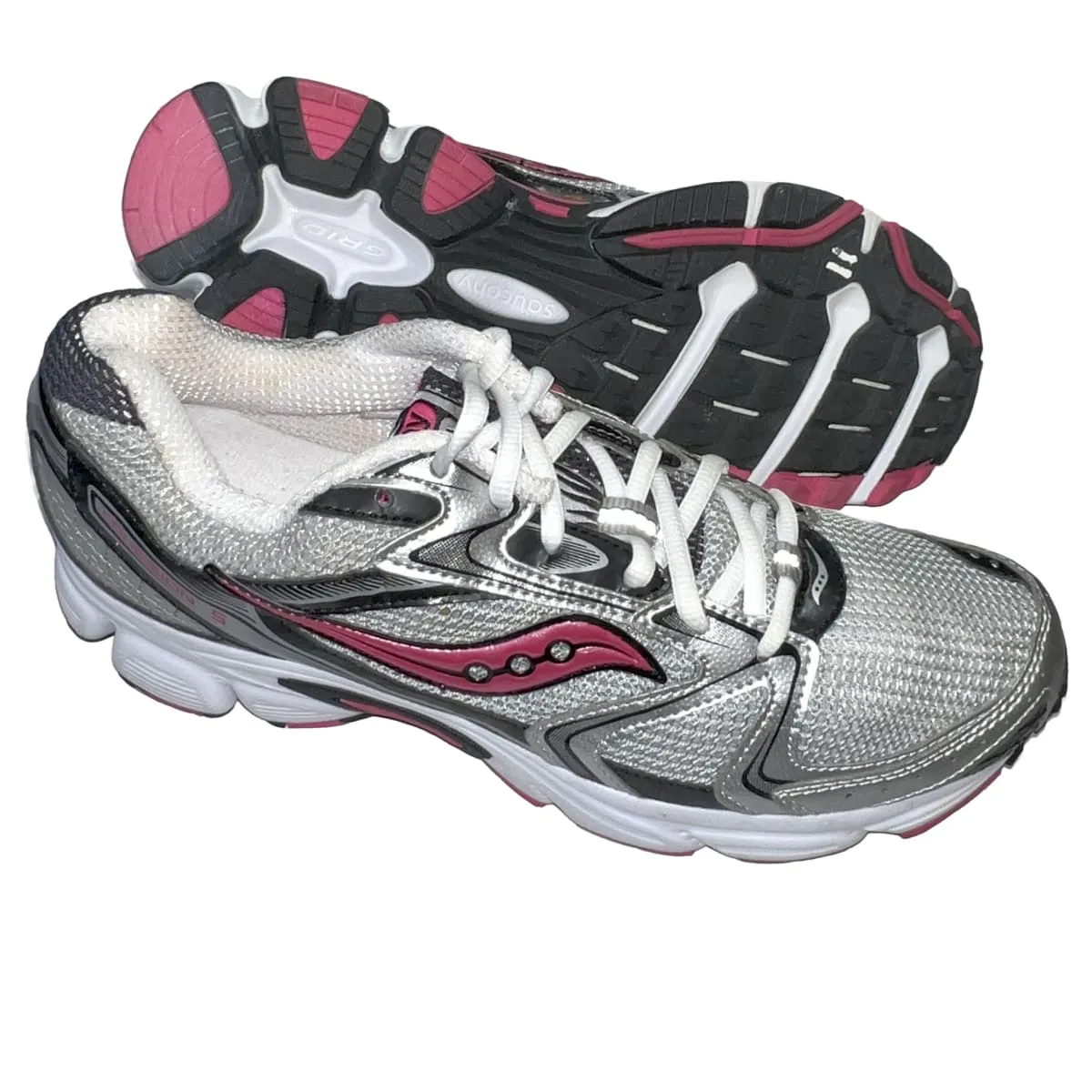 Saucony •Cohesion 5• Running Shoe • Silver/Black/Pink - Preowned