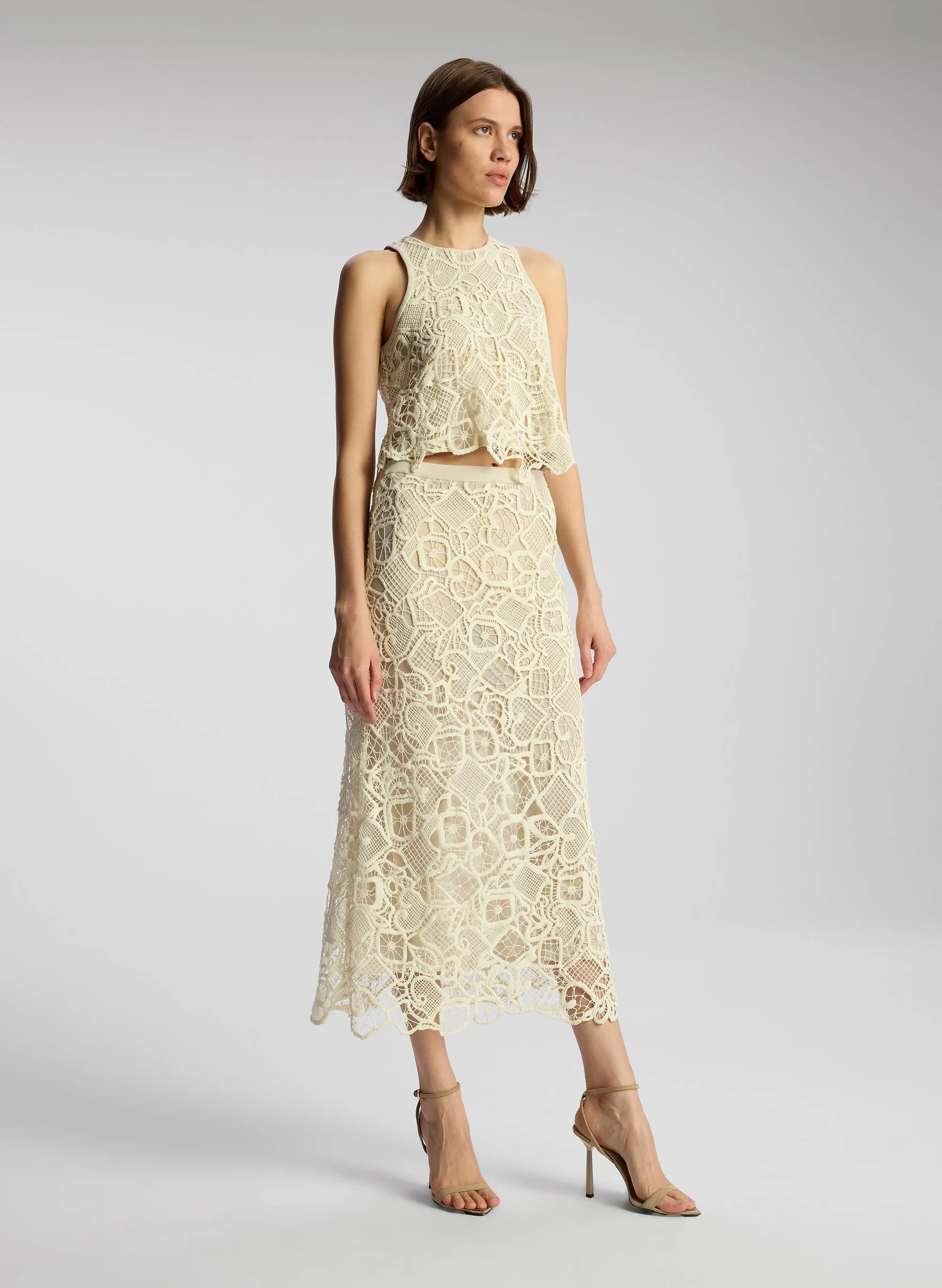 Shay Lace Midi Skirt