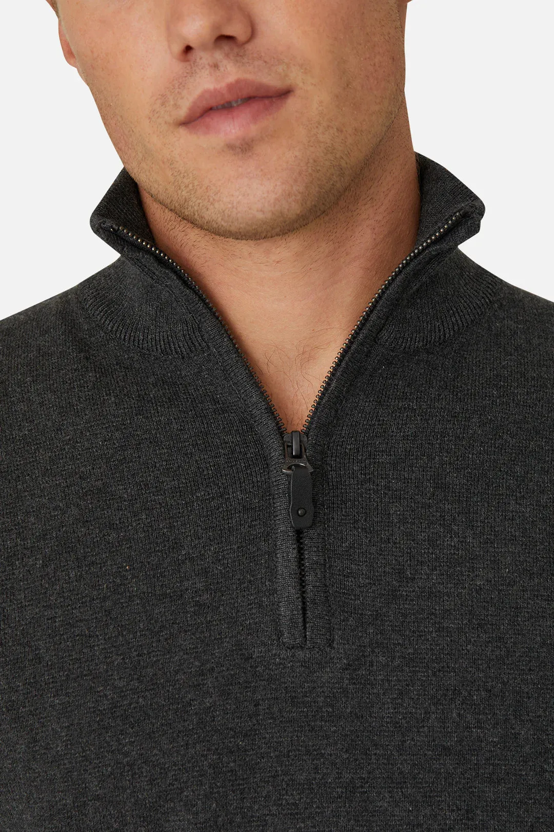 The Lakewood Zip Neck Knit