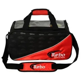 Turbo 2 Ball Tour With/Shoe Black/Red Clear Top Bag