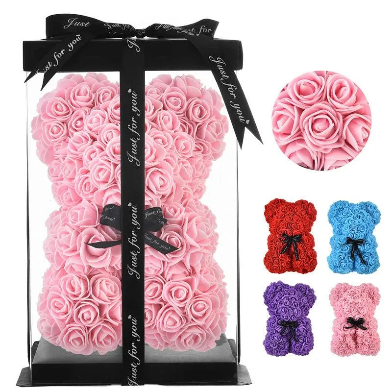 Valentine's Day Gift Rose Bear Eternal Flower Rose