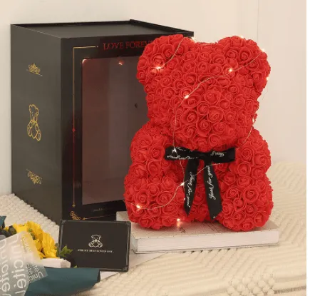 Valentine's Day Gift Rose Bear Eternal Flower Rose