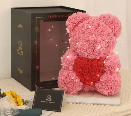 Valentine's Day Gift Rose Bear Eternal Flower Rose