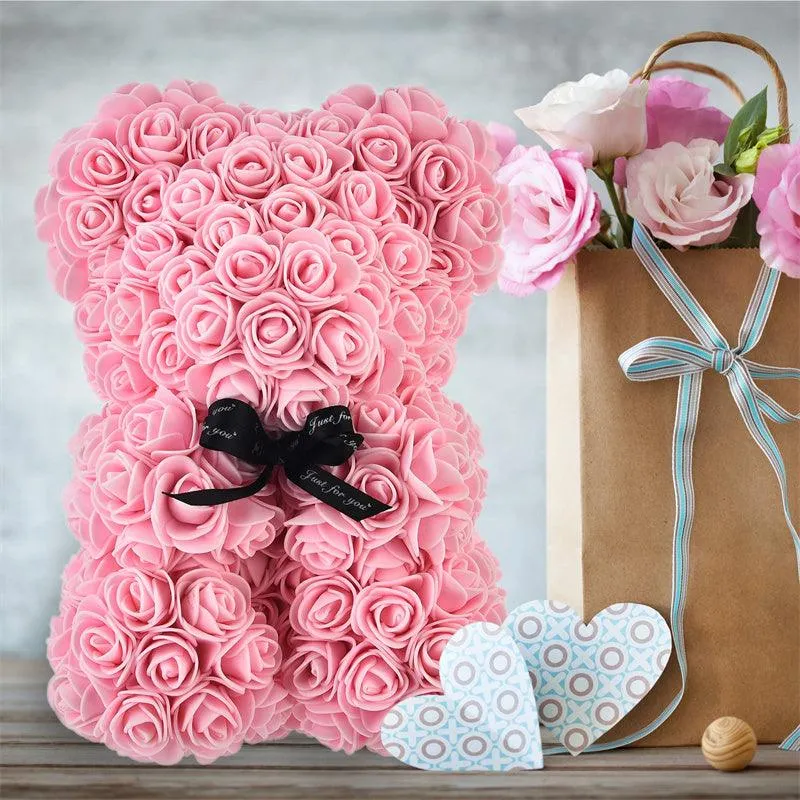 Valentine's Day Gift Rose Bear Eternal Flower Rose