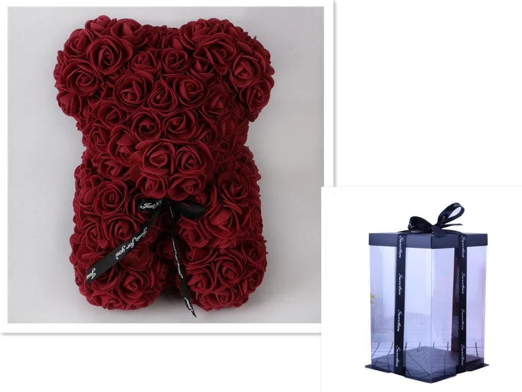 Valentine's Day Gift Rose Bear Eternal Flower Rose