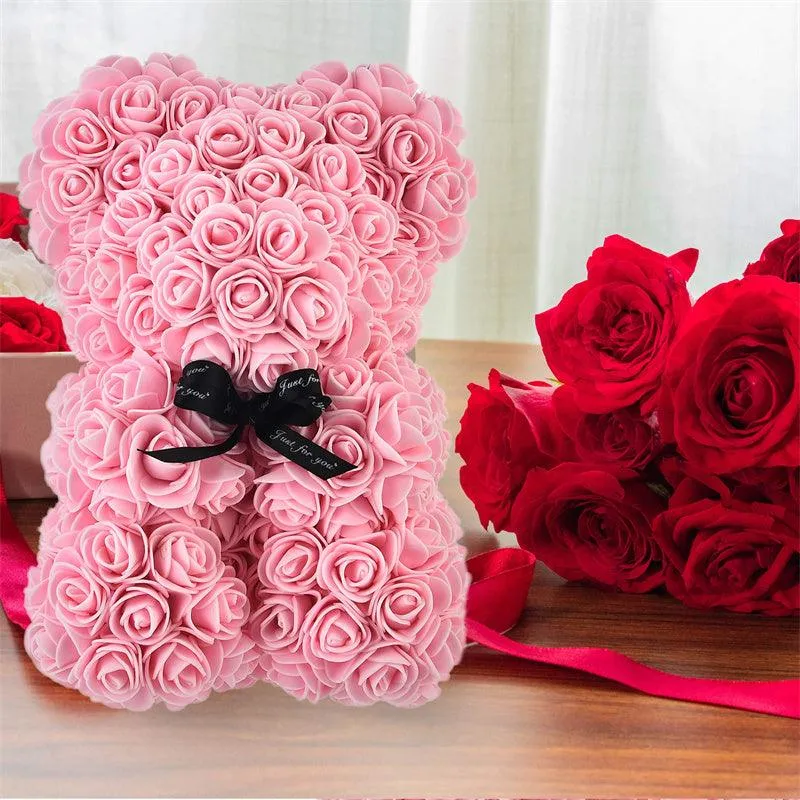 Valentine's Day Gift Rose Bear Eternal Flower Rose