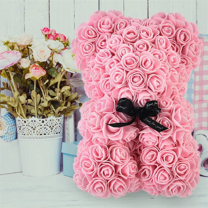 Valentine's Day Gift Rose Bear Eternal Flower Rose