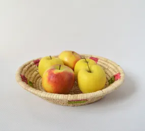 Wide fruit plate from Nubia Egypt, Palm straw