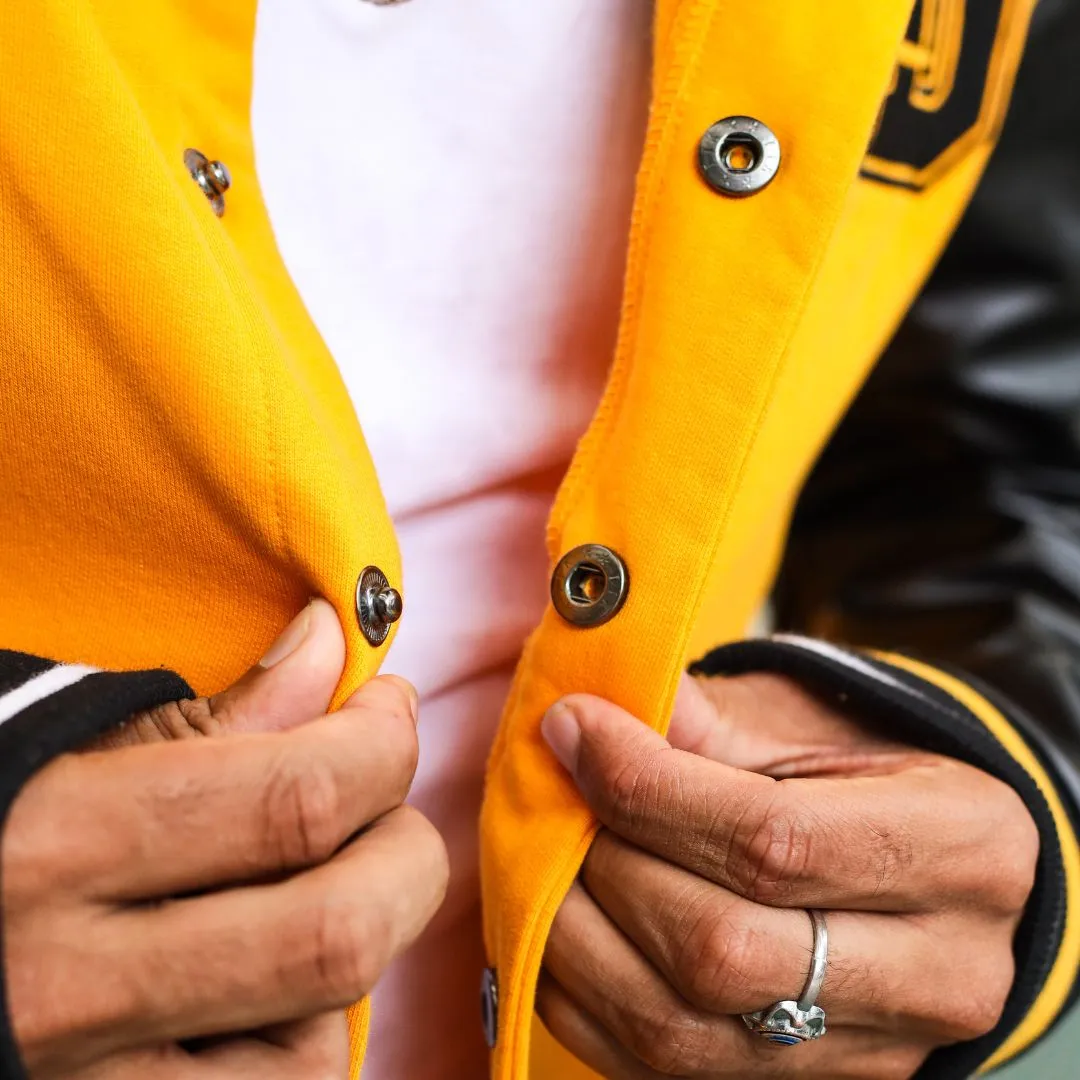 Yellow Varsity Jacket - Leatherette